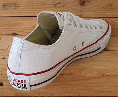 Converse Chuck Taylor Low Leather Trainers UK11/US11/EU45 132173C White/Red