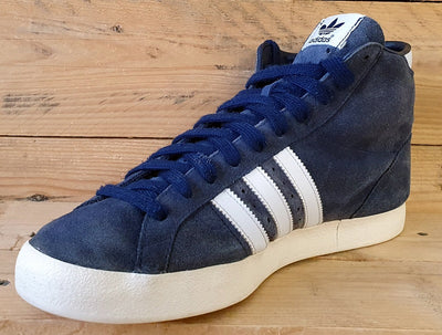 Adidas Basket Profi Mid Suede Trainers UK10/US10.5/EU44.5 G63951 Navy Blue