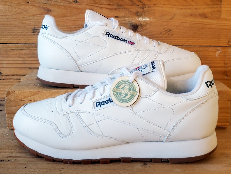 Reebok Classic Low Leather Trainers UK8/US9/EU42 49799 White/Gum