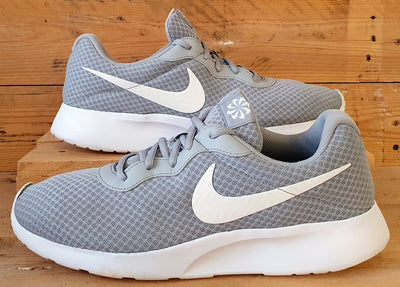 Nike Tanjun Low Textile Trainers UK12 US13 E47.5 DJ6258 002 Wolf Grey White VintageTrainers