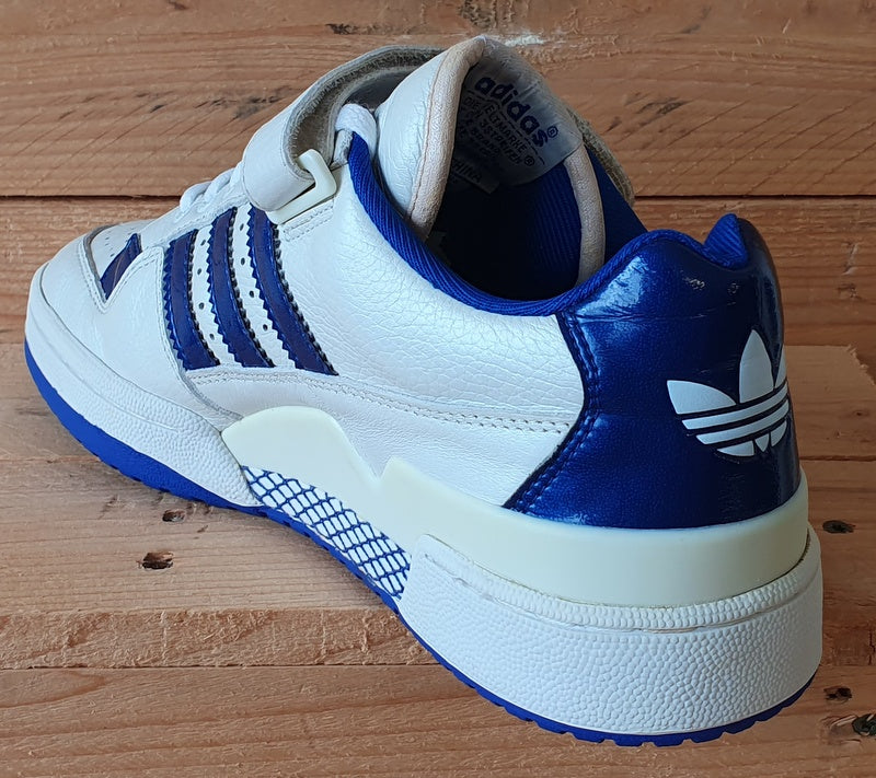 Adidas Originals Forum Low Leather Trainers UK9/US9.5/EU43 147085 White/Blue