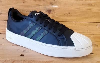 Adidas Streetcheck Cloadfoam Low Leather Trainers UK7.5/US8/EU41 H06222 Black