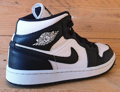 Nike Air Jordan 1 Mid Leather Trainers UK5/US7.5/EU38.5 DR0501-101 Black/White