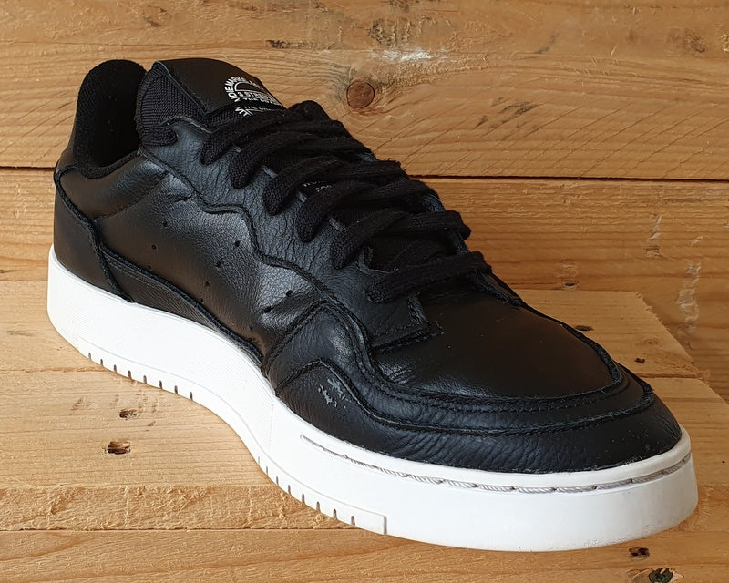 Adidas Supercourt Low Leather Trainers UK9/US9.5/EU43 EE6038 Black/Cloud White