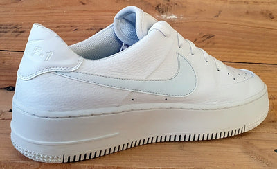 Nike Air Force 1 Sage Low Leather Trainers UK8.5/US11/EU43 AR5339-100 White/Blue