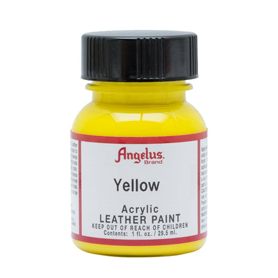 Angelus Acrylic Leather Paint - Yellow- 1fl oz / 30ml - Custom Sneakers