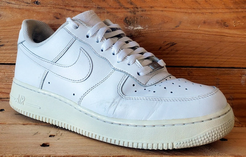 Nike Air Force 1 Low Leather Trainers UK8/US9/EU42.5 315122-111 Triple White