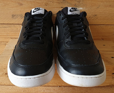 Nike Court Vision Leather Trainers UK10.5/US11.5/EU45.5 CD5463-001 Black/White