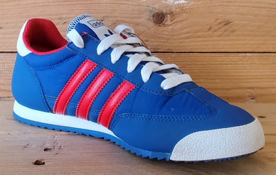 Adidas Originals Dragon Low Textile Trainers UK4/US4.5/EU36.5 G20816 Blue/Red