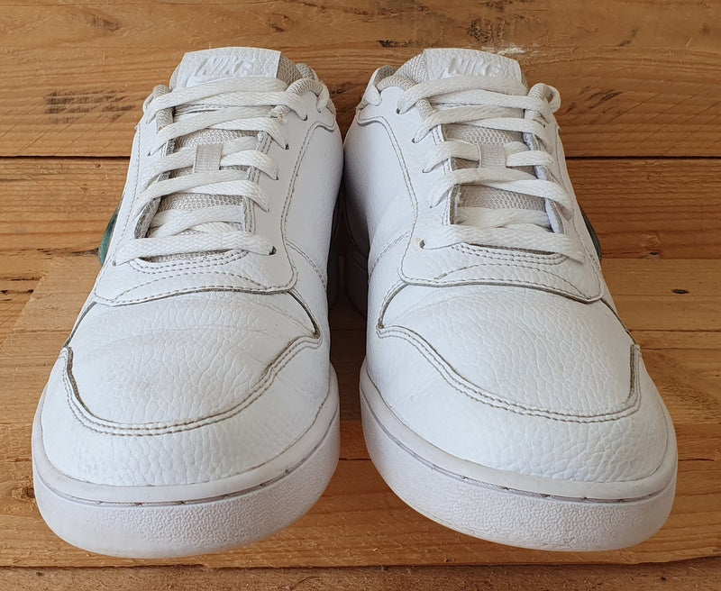 Nike Ebernon Premium Low Leather Trainers UK9.5/US10.5/EU44.5 AQ1774-100 White