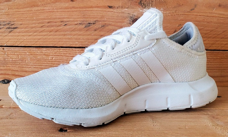 Adidas Swift Run Low Textile Trainers UK3.5/US4/EU36 FY2149 Triple White