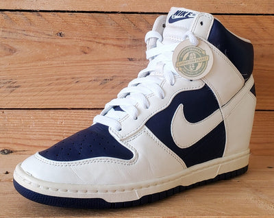 Nike Dunk Sky Hi Leather Trainers UK6/US8.5/EU40 528899-500 White/Purple