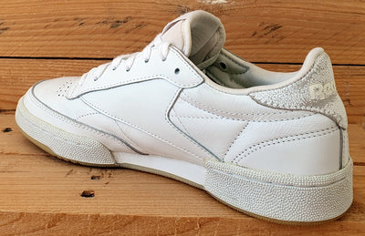 Reebok Club C 85 Low Leather Trainers UK5/US7.5/EU38 AR1407 Triple White