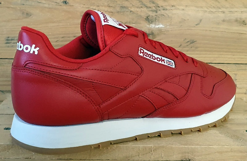 Reebok Classic Low Leather Trainers UK11/US12/EU45.5 059503 Red/White/Gum