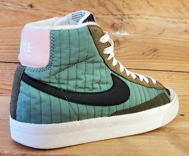 Nike Blazer 77 Premium Mid Trainers UK3/US3.5Y/EU35.5 DO5216-331 Oil Green