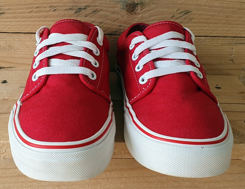 Vans Off The Wall Low Canvas Trainers UK4.5/US7/EU37 TB4R Red/White