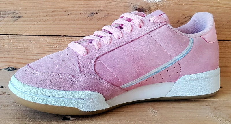 Adidas Continental 80 Low Suede Trainers UK4/US5.5/EU36.5 G27720 Pink/White/Gum