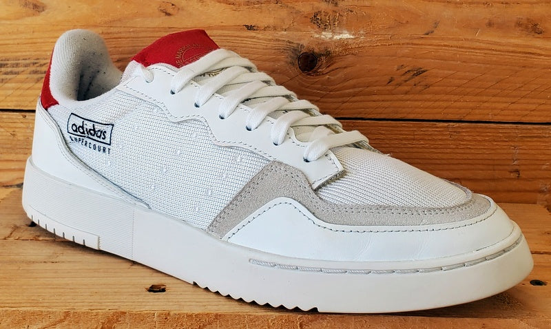 Adidas Supercourt Low leather/Textile Trainers UK9/US9.5/EU43 EF5881 White