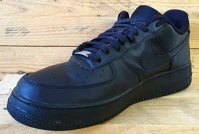 Nike Air Force 1 07' Low Leather Trainers UK11/US12/EU46 315122-001 Triple Black