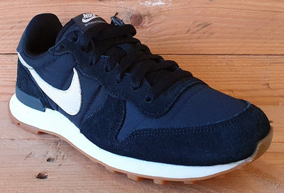 Nike Internationalist Low Textile/Suede Trainers UK4.5/US7/EU38 828407-021 Black