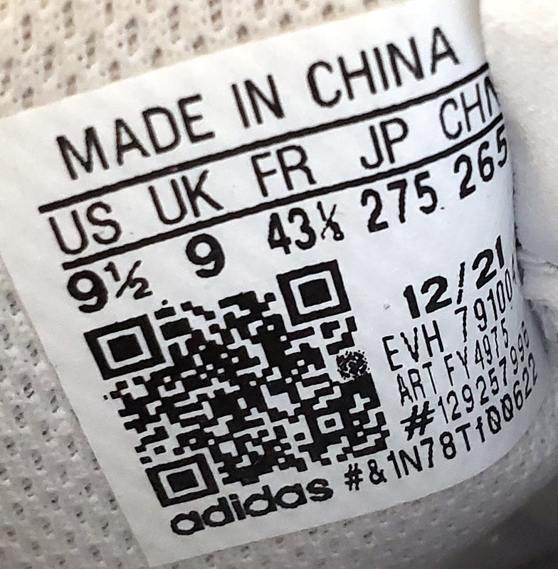 Adidas Forum Mid Leather Trainers UK9/US9.5/EU43 FY4975 Triple White