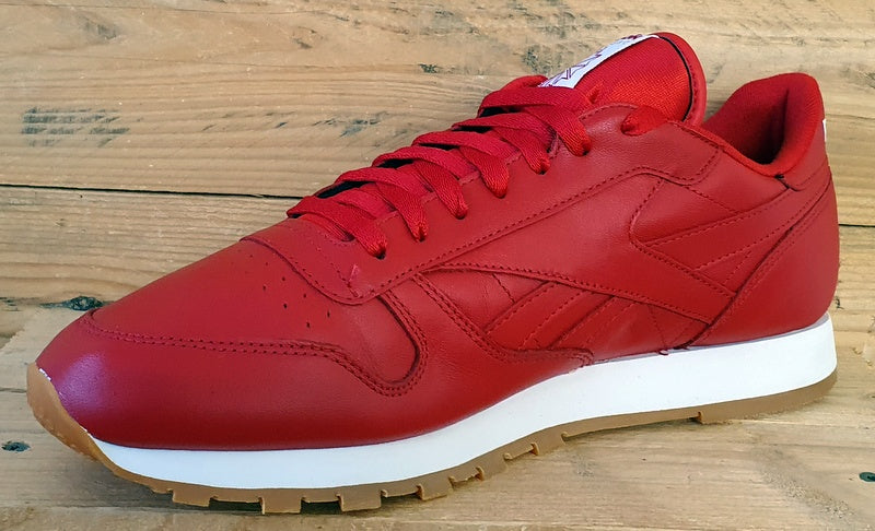 Reebok Classic Low Leather Trainers UK11/US12/EU45.5 059503 Red/White/Gum