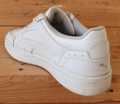 Puma Rebound Joy Low Leather Trainers UK11/US12/EU46 380747-02 Triple White