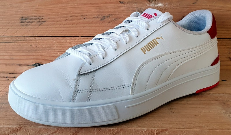 Puma Serve Pro Leather Trainers UK10/US11/EU44.5 380188-03 White High Risk Red