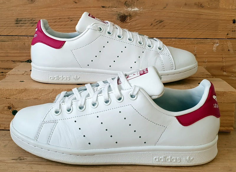 Adidas Stan Smith Low Leather Trainers UK5.5/US6/EU38.5 B32703 White/Pink