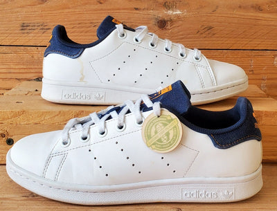 Adidas Stan Smith Low Leather Trainers UK4.5/US5/EU37 GZ7359 White/Navy