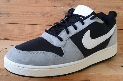 Nike Court Borough Premium Low Suede Trainers UK9/US10/E44 844881-005 Black/Sail