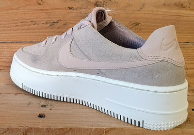 Nike Air Force 1 Sage Suede Trainers UK4/US6.5/EU37.5 AR5339-201 Particle Beige