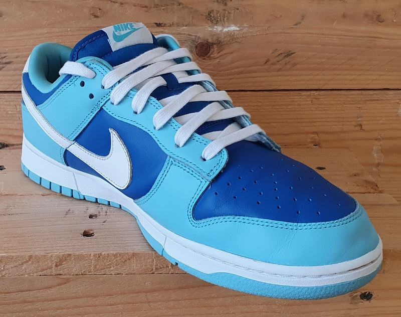 Nike Dunk Retro Low Leather Trainers UK11/US12/EU46 DM0121-400 Argon Blue/White