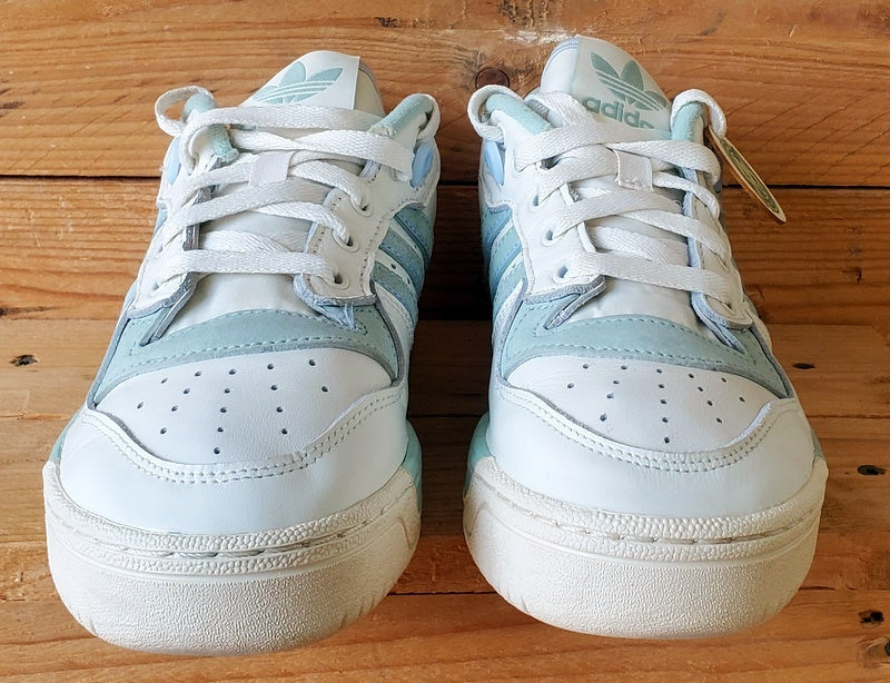 Adidas Rivalry Low Leather Trainers UK4/US4.5/EU36.5 EF6412 White/Green