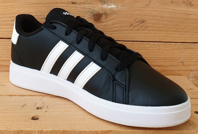 Adidas Grand Court 2.0 Low Leather Trainers UK5/US5.5/EU38 GW6503 Black/White