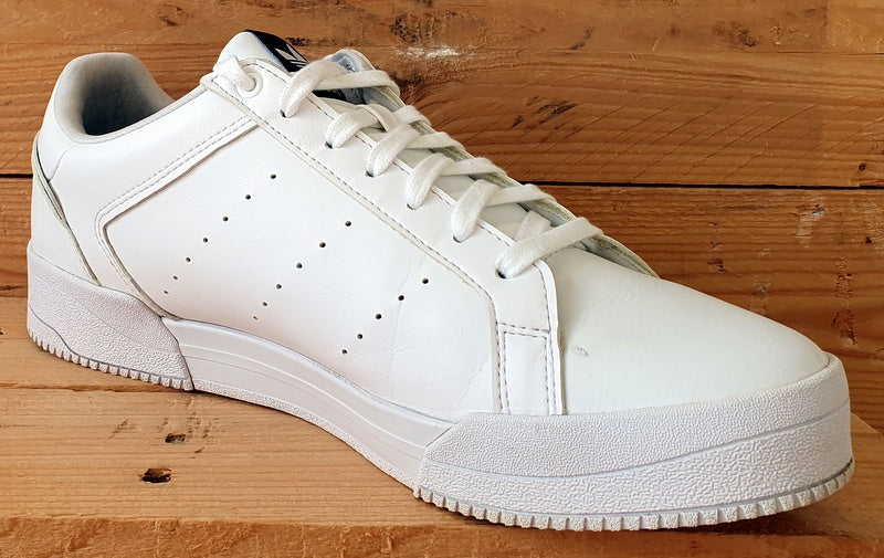 Adidas Court Tourino Low Leather Trainers UK10.5/US11/EU45 H02177 Cloud White