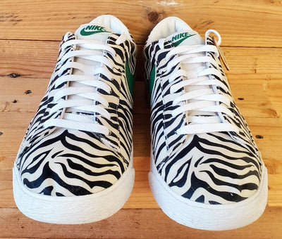 Nike Blazer Low Canvas Trainers UK10/US11/EU45 371760-130 White/Black/Zebra