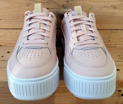 Puma Karmen Low Leather Trainers UK5/US7.5/EU38 387212-05 Light Pink/White