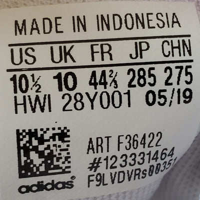 Adidas Neo Advantage Low Leather Trainers UK10/US10.5/EU44.5 F36422 White/Red