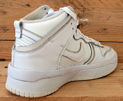 Nike Dunk Rebel High Leather Trainers DH3718-100 Triple White UK5/US7.5/EU38.5