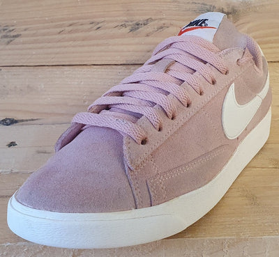 Nike Blazer Low Suede Trainers UK4/US6.5/EU37.5 AA3962-605 Coral Stardust/White