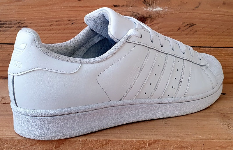 Adidas Superstar Foundation Leather Trainers UK8/US8.5/EU42 B27136 Triple White