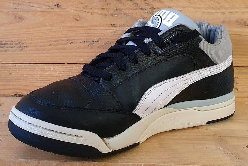 Puma Palace Guard Low Leather Trainers UK10 US11 EU44.5 372833 01 Black White VintageTrainers