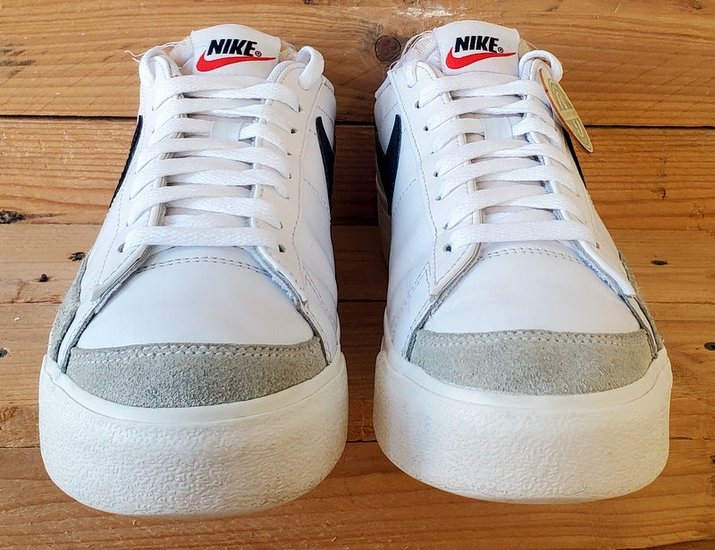 Nike Blazer Platform Low Leather Trainers UK7/US9.5/EU41 DJ0292-101 White/Black