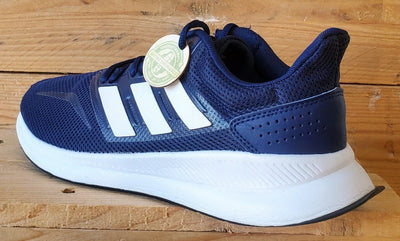 Adidas Runfalcon Low Textile Trainers UK9.5/US10/EU44 F36201 Navy/White