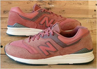 New Balance 597 Suede/Textile Trainers UK8/US10/EU41.5 WL697CM Pink/White/Grey