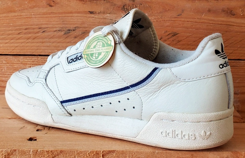 Adidas Continental 80 Low Leather Trainers UK7/US7.5/EU40.5 F99721 Off White