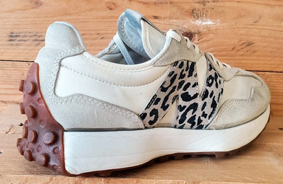 New Balance 327 Low Textile Trainers UK6/US8/EU39 WS327PJ Beige/Leopard