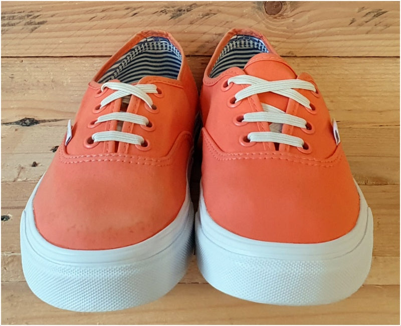 Vans Off The Wall Low Canvas Trainers UK4.5 US7 EU37 TB4R Peach Orange White Gum