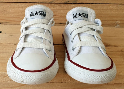 Converse All Star Low Canvas Kids Trainers UK7/US7/EU23 7J256 White/Red